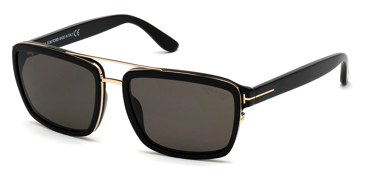 Tom Ford™ FT0780 Anders 01D 58 Shiny Black Sunglasses