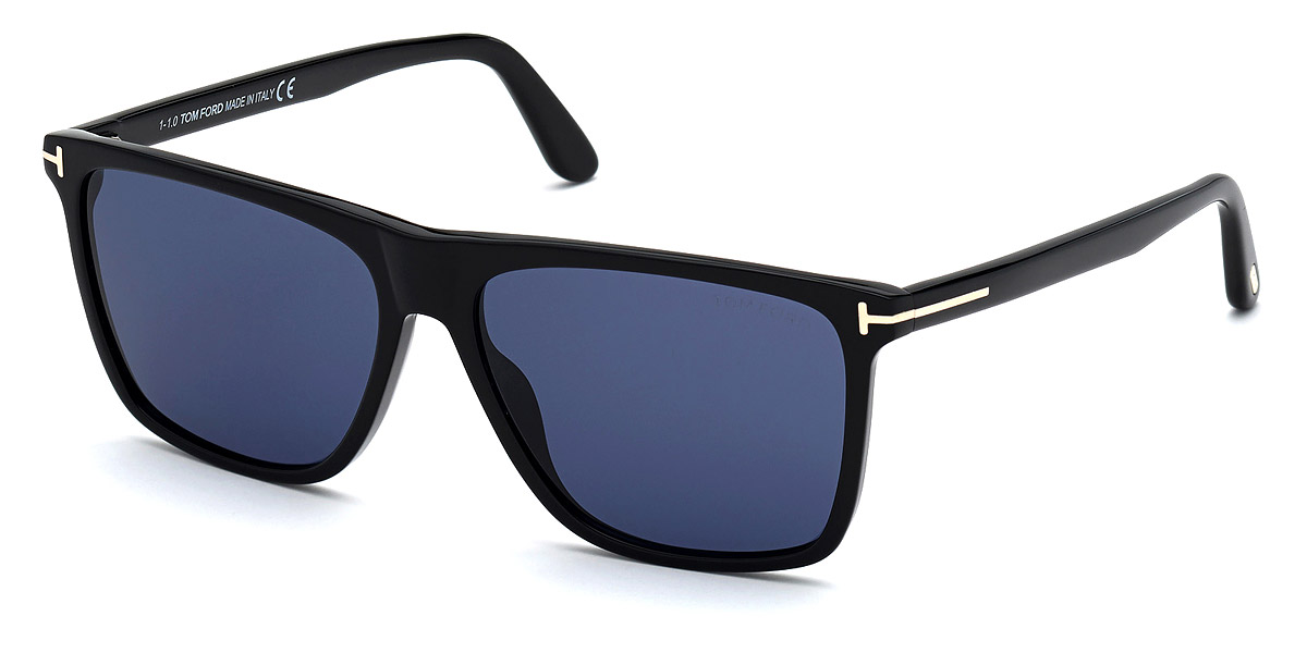 Tom Ford™ FT0832 Fletcher 01V 57 Shiny Black Sunglasses