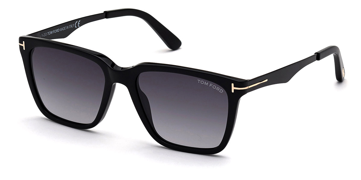 Color: Shiny Black with Shiny Black (01B) - Tom Ford FT0862Garrett01B54