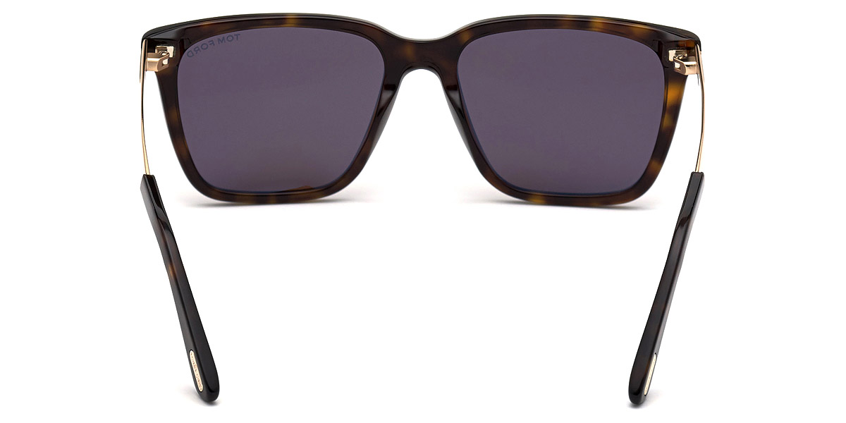 Color: Shiny Classic Dark Havana with Shiny Rose Gold (52E) - Tom Ford FT0862Garrett52E54