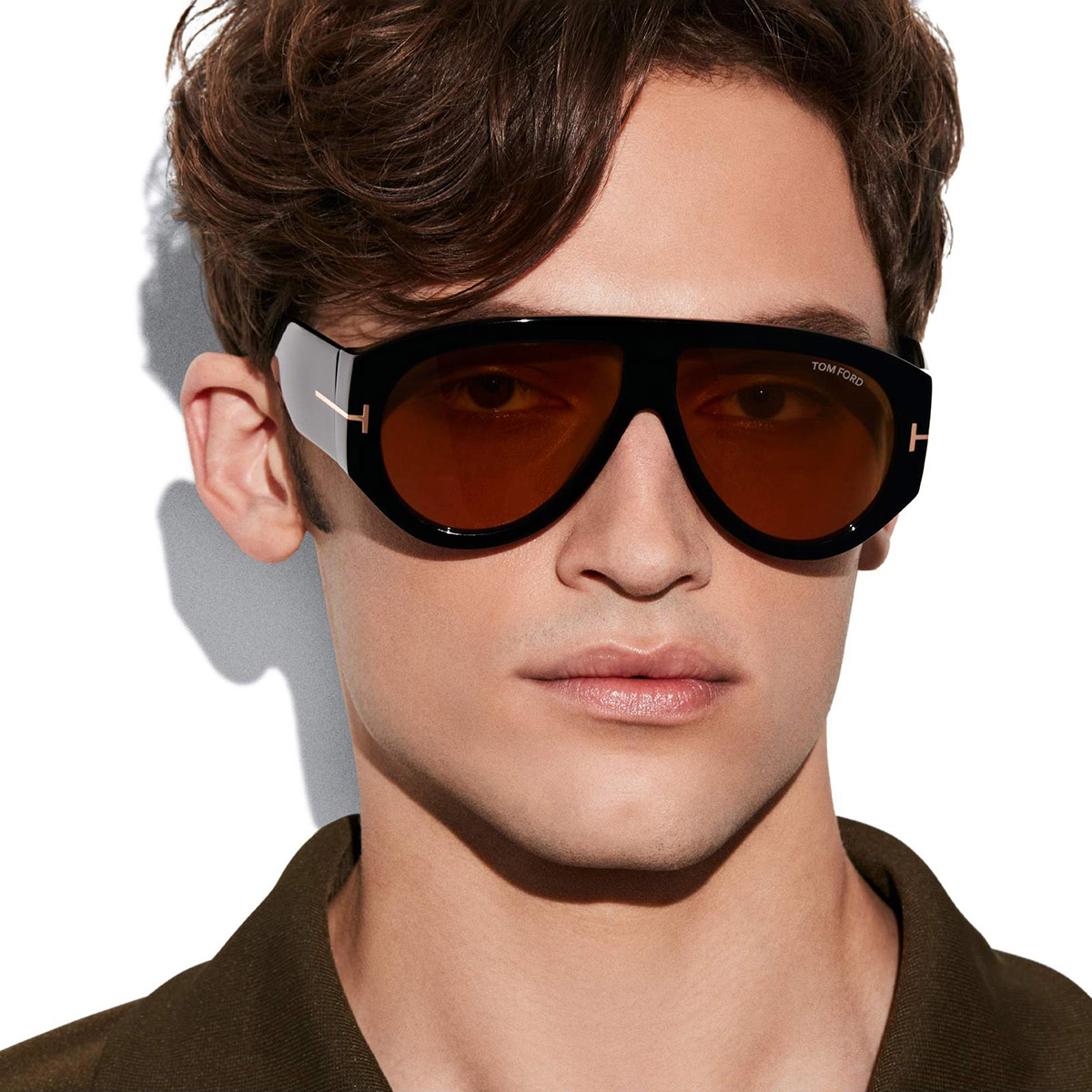 Color: Shiny Black/T Logo (01E) - Tom Ford FT1044Bronson01E60