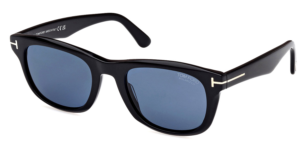 Color: Shiny Black/Eco/T Logo (01M) - Tom Ford FT1076Kendel01M54
