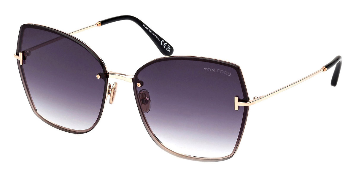 Color: Shiny Rose Gold (28B) - Tom Ford FT110728B62