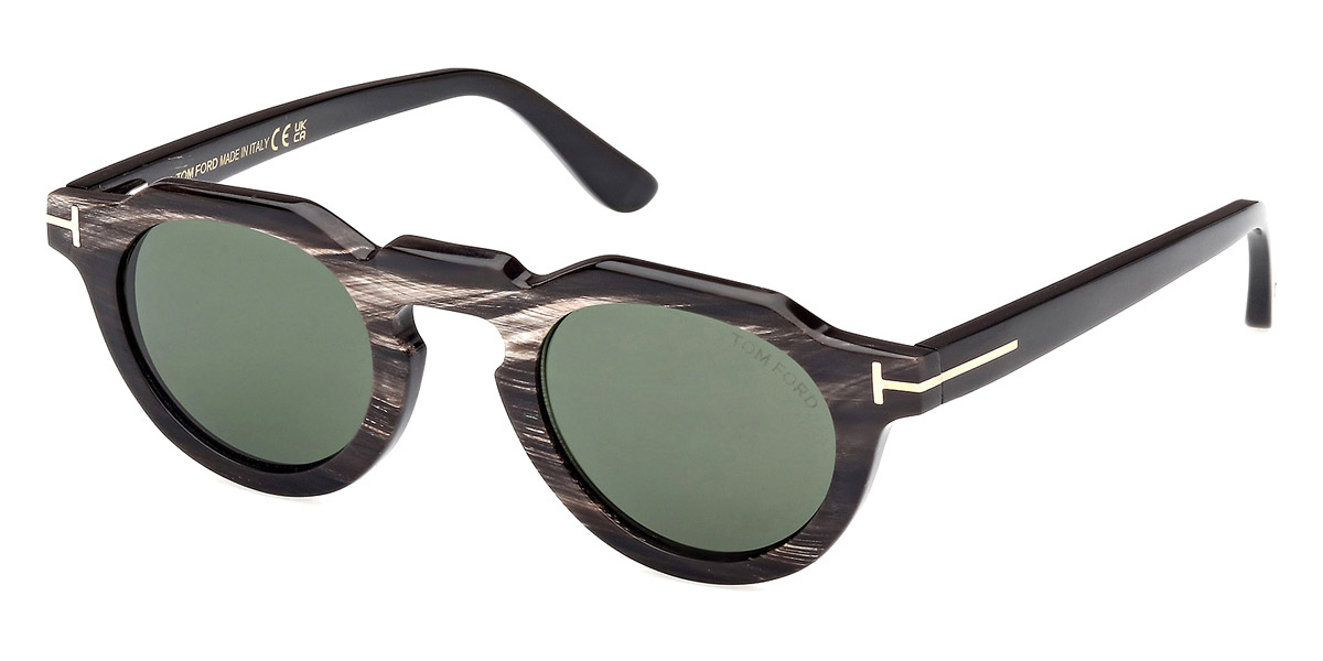 Tom Ford™ FT1129-P 63N 45 Black/Horn Sunglasses