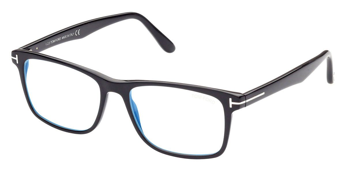 Tom Ford™ FT5752-F-B 001 55 Shiny Black Eyeglasses