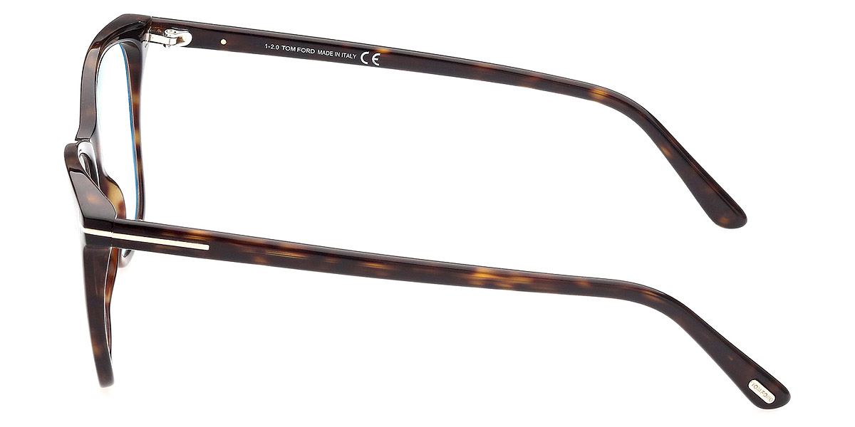 Color: Shiny Classic Dark Havana/T Logo (052) - Tom Ford FT5762-B05255