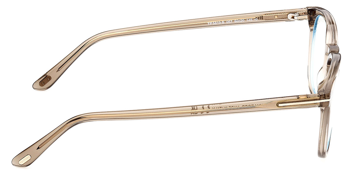 Color: Shiny Transparent Beige/T Logo (057) - Tom Ford FT5819-B05752