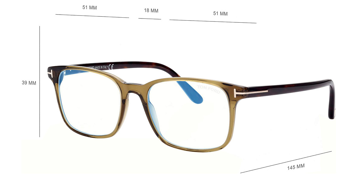 Tom Ford™ FT5831-B Square Eyeglasses | EyeOns.com