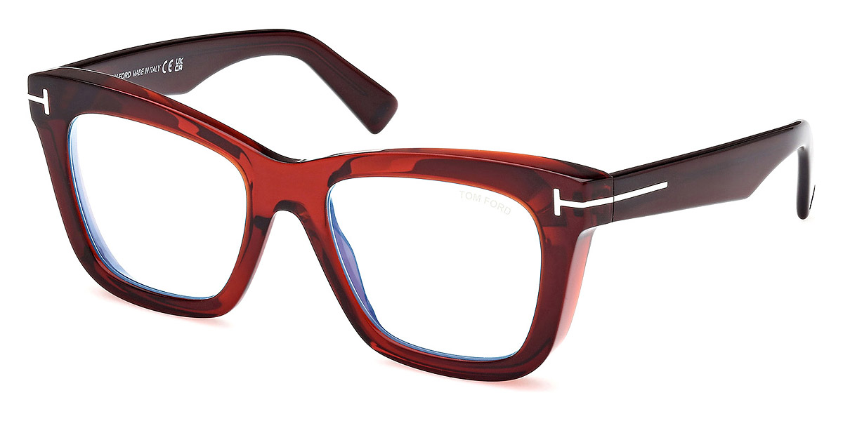Color: Shiny Transparent Amber/T Logo (045) - Tom Ford FT5881-B04552