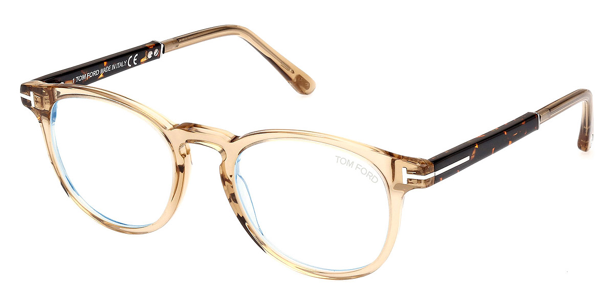 Color: Transparent Beige/Palladium/T Logo (047) - Tom Ford FT5891-B04749