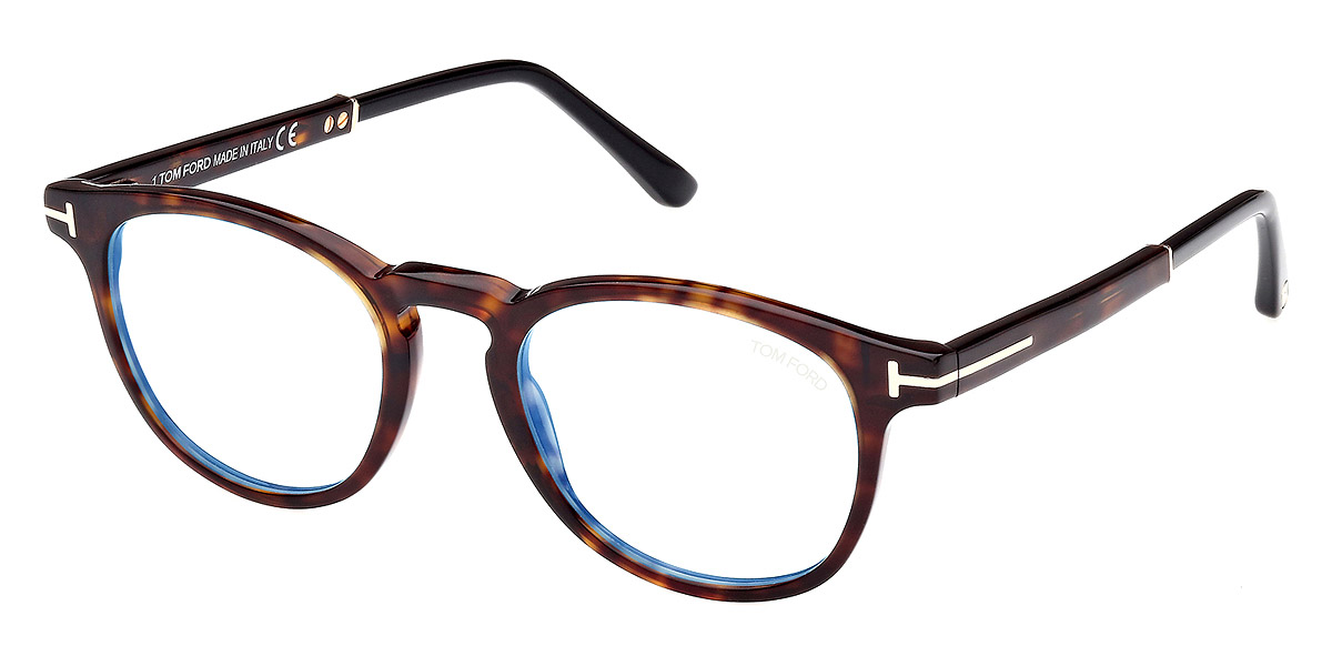 Color: Classic Dark Havana/Shiny Rose Gold/T Logo (056) - Tom Ford FT5891-B05649