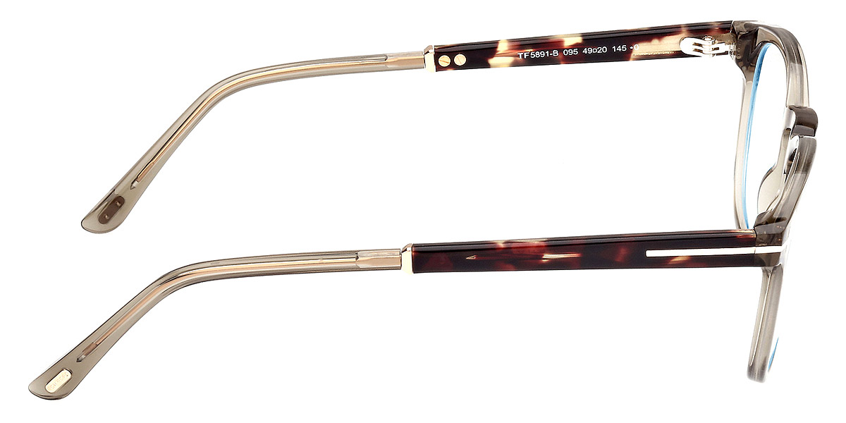 Color: Transparent Olive/Shiny Rose Gold/T Logo (095) - Tom Ford FT5891-B09549