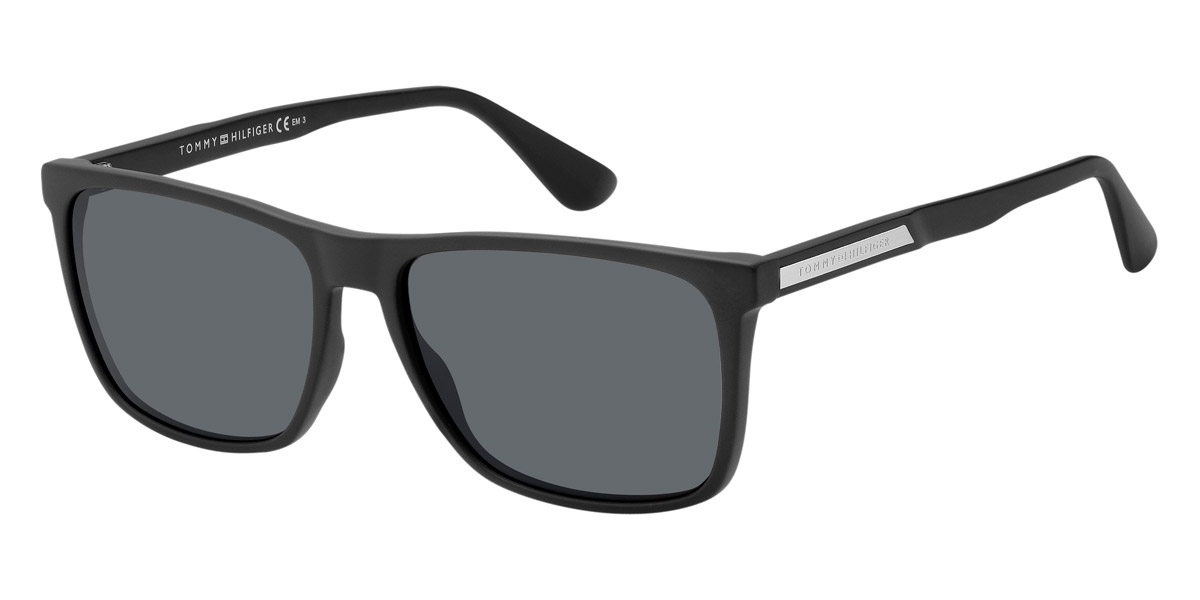 Tommy Hilfiger TH 1547 S 0003IR 57 Matte Black Sunglasses