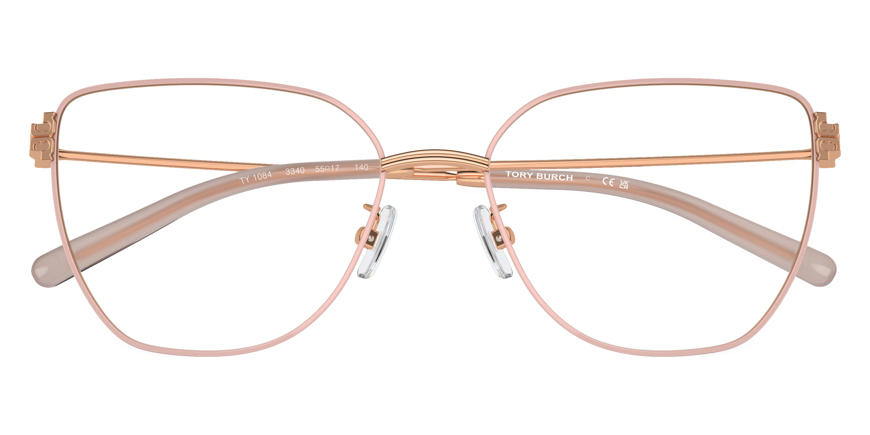 Color: Blush/Shiny Rose Gold (3340) - Tory Burch TY1084334055