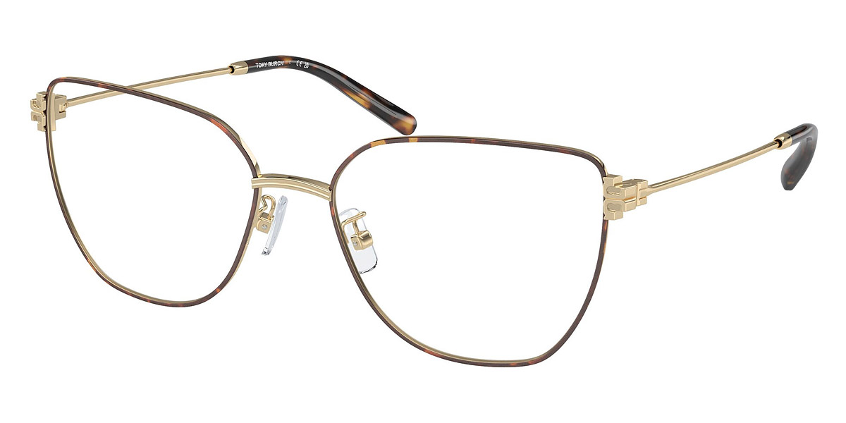 Color: Dark Tortoise/Shiny Light Gold (3356) - Tory Burch TY1084335655