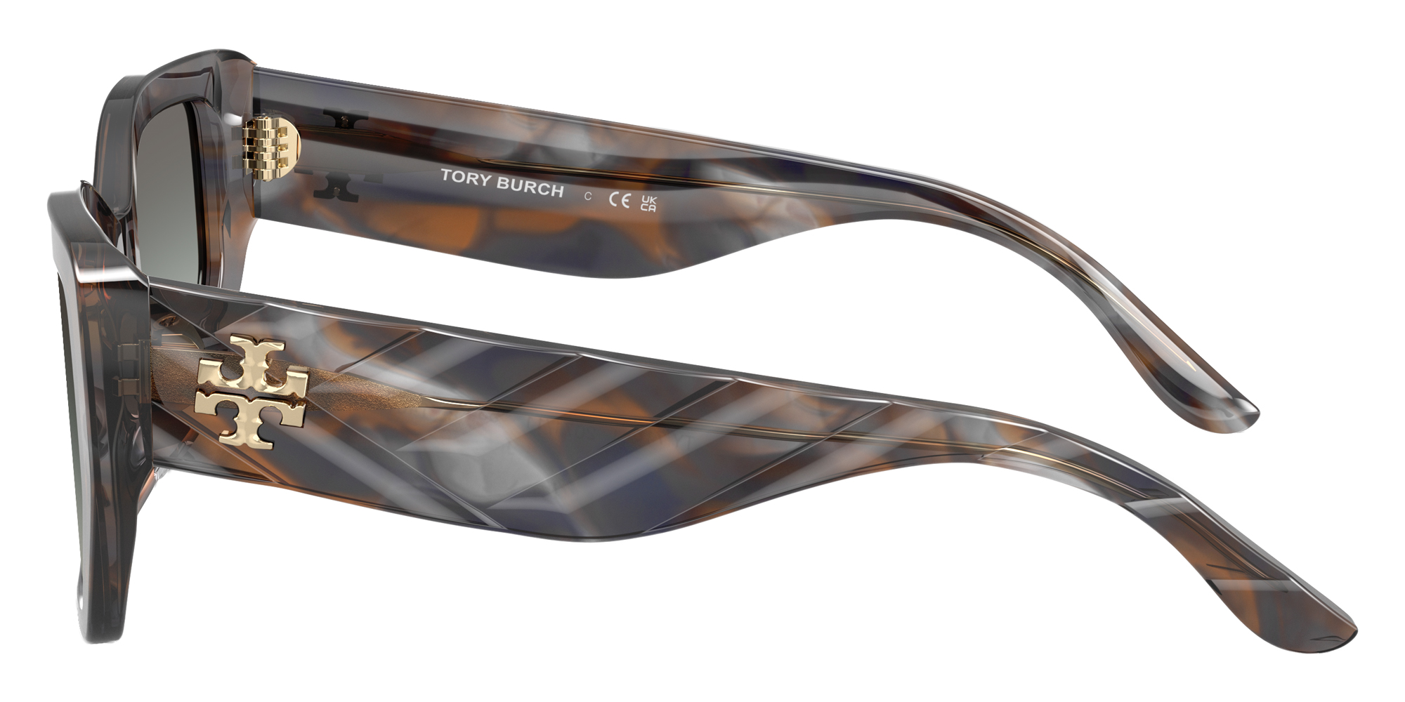 Color: Blue Smoke Tortoise (207111) - Tory Burch TY7187U20711153
