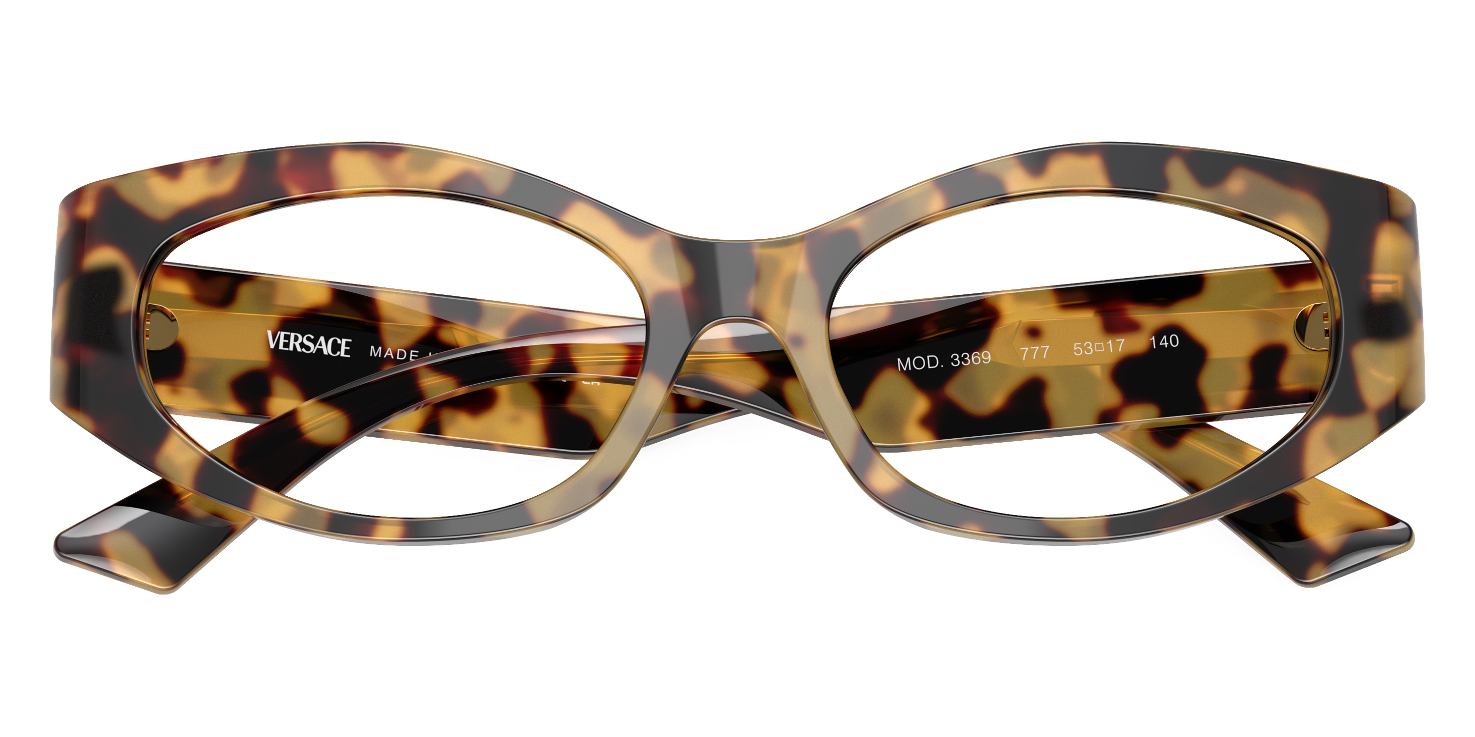 Color: Brown Yellow Havana (777) - Versace VE336977751