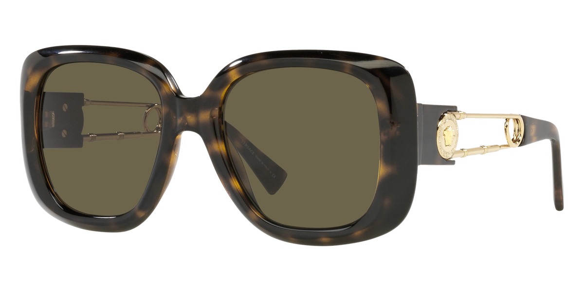 Versace™ VE4411 108/3 54 Havana Sunglasses