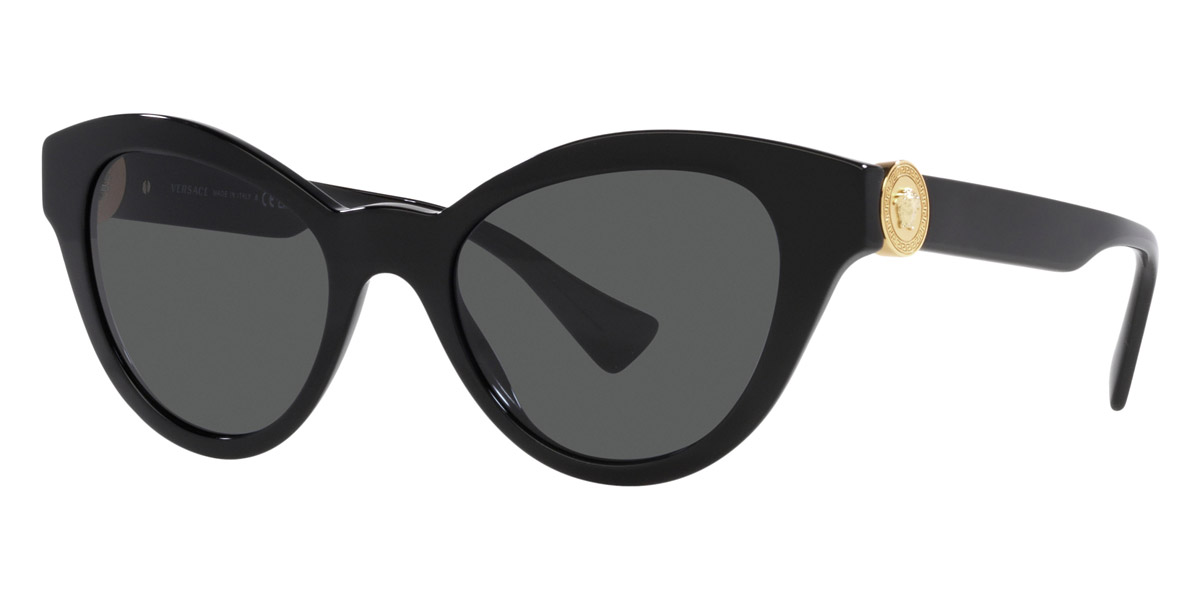 Versace™ VE4435 GB1/87 52 Black Sunglasses