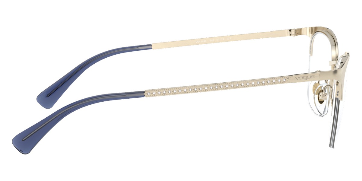 Vogue™ VO4144B 848 53 Brushed Pale Gold/Pale Gold Eyeglasses