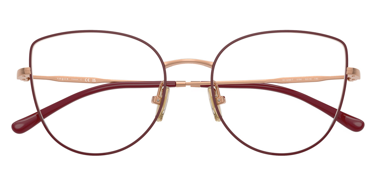 Color: Top Bordeaux/Rose Gold (5194) - Vogue Eyewear VO4298T519453