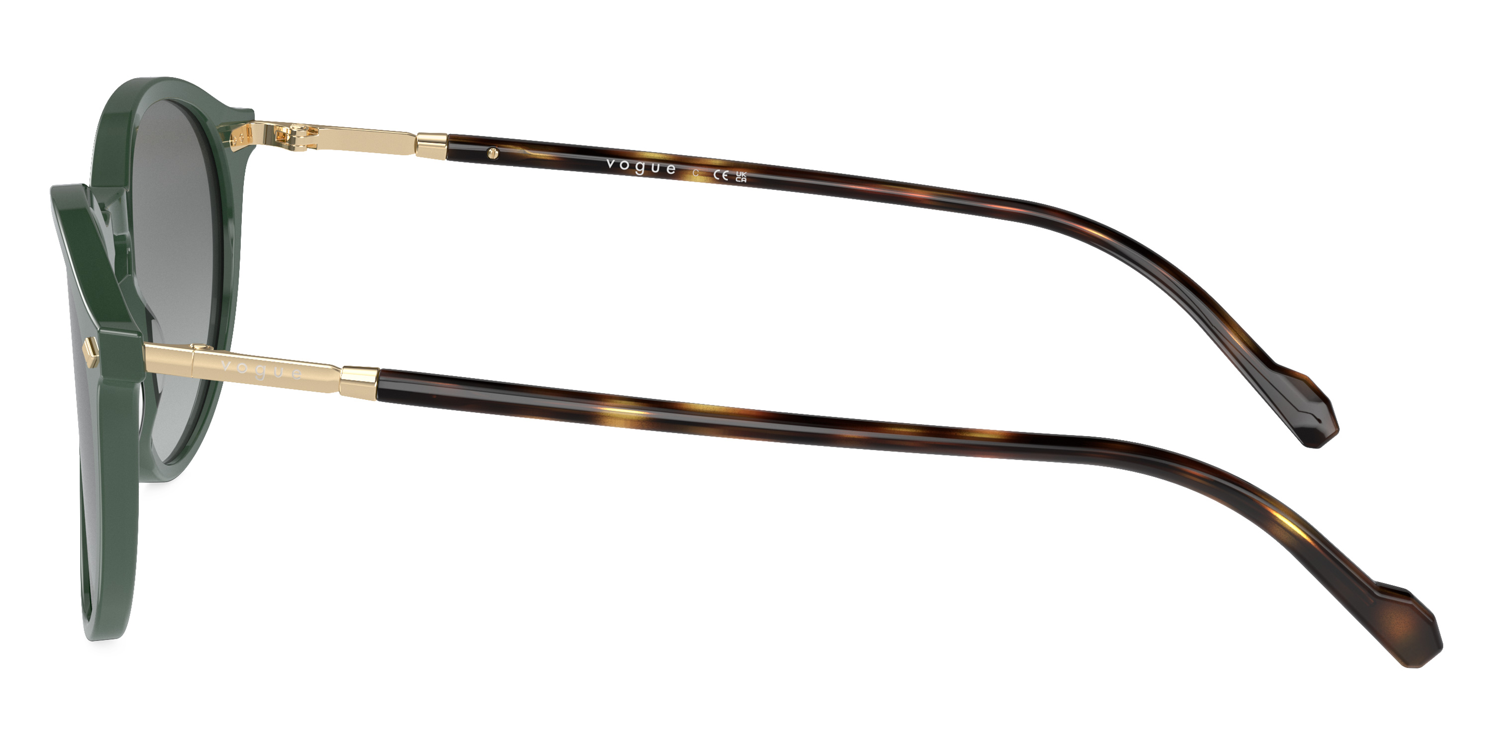 Color: Dusty Green/Total Dark Havana (309211) - Vogue VO5432S30921151