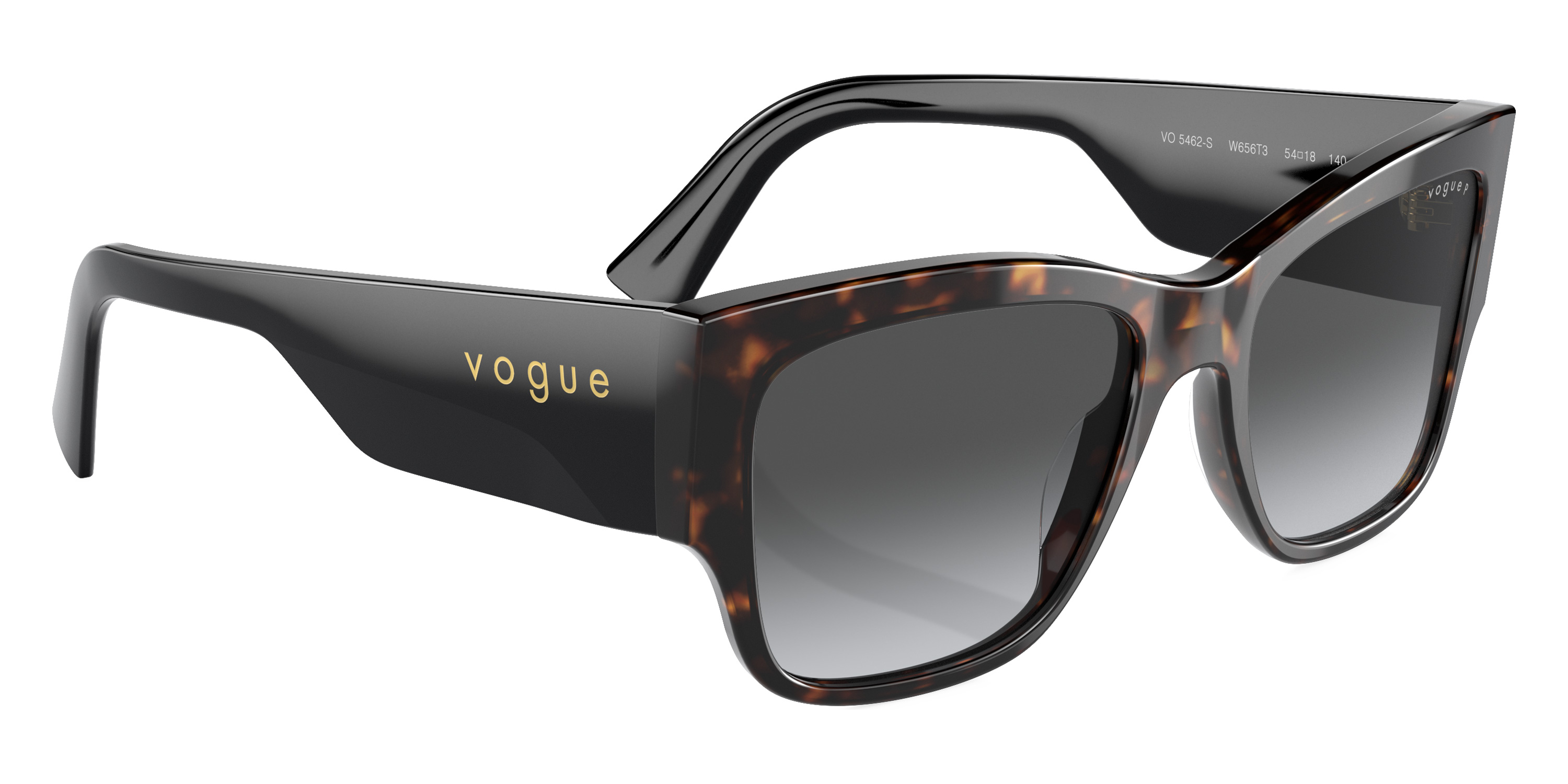 Color: Dark Havana/Black (W656T3) - Vogue VO5462SW656T354