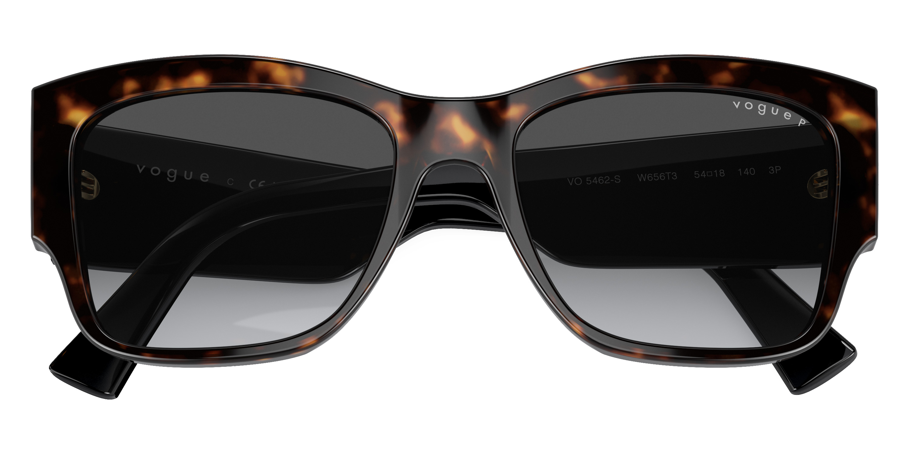 Color: Dark Havana/Black (W656T3) - Vogue VO5462SW656T354