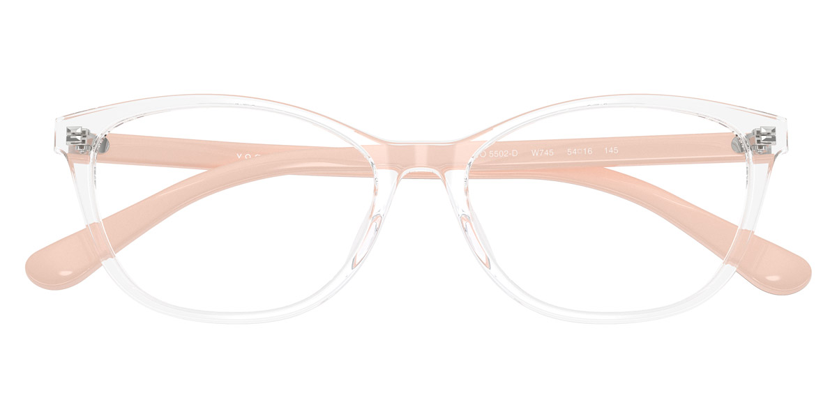 Color: Transparent/Full Pink (W745) - Vogue Eyewear VO5502DW74554