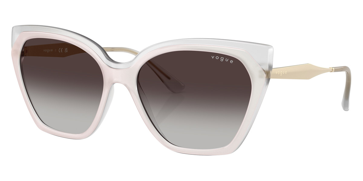 Color: Top White/Opal Milk/Pale Gold (32208G) - Vogue Eyewear VO5521S32208G57