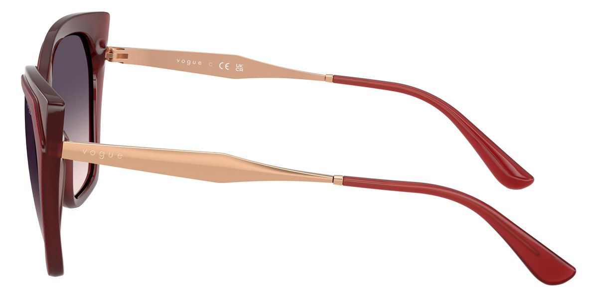 Color: Top Red/Opal Red/Rose Gold (322136) - Vogue Eyewear VO5521S32213657