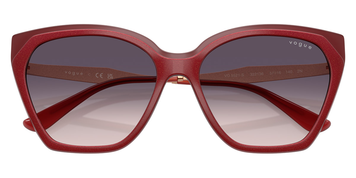 Color: Top Red/Opal Red/Rose Gold (322136) - Vogue Eyewear VO5521S32213657