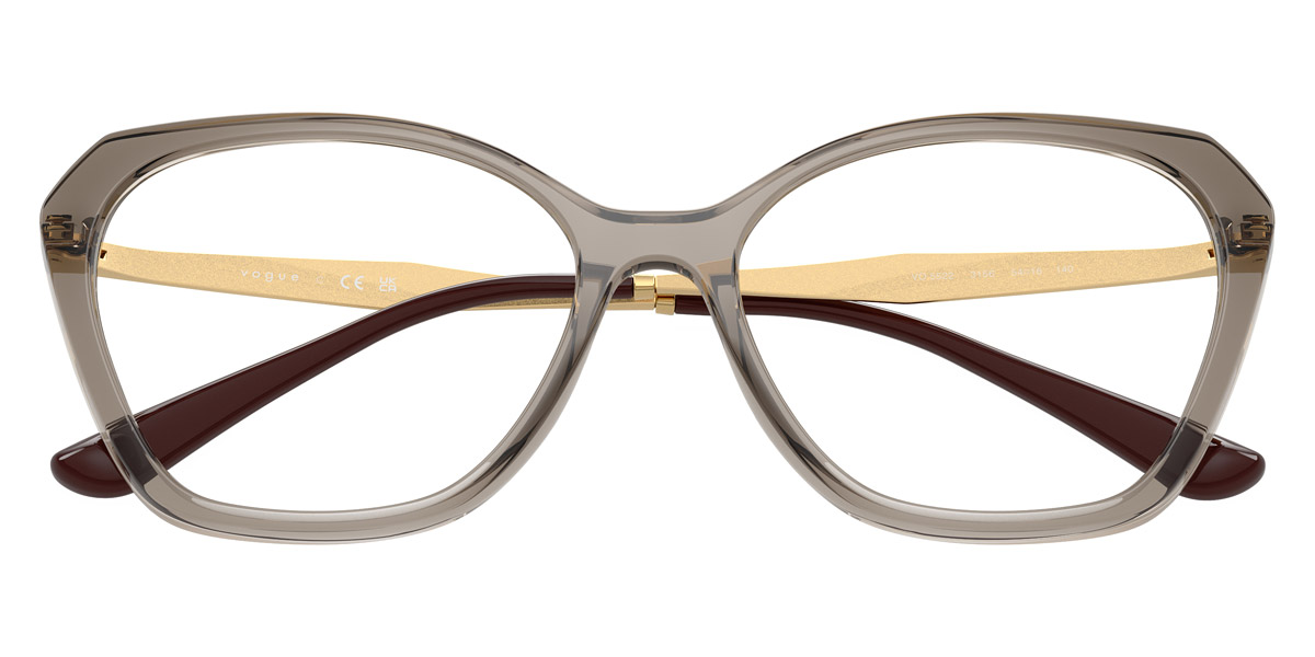 Color: Transparent Brown/Gold (3156) - Vogue Eyewear VO5522315652
