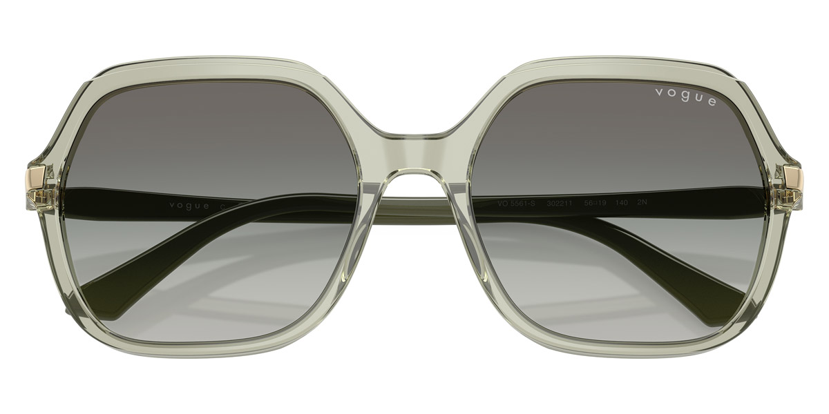 Color: Transparent Green/Full Military Green (302211) - Vogue Eyewear VO5561S30221156