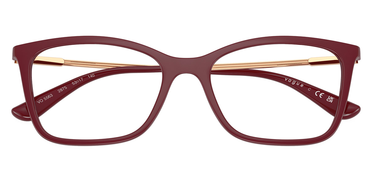 Color: Full Cherry/Rose Gold (2875) - Vogue Eyewear VO5563287551