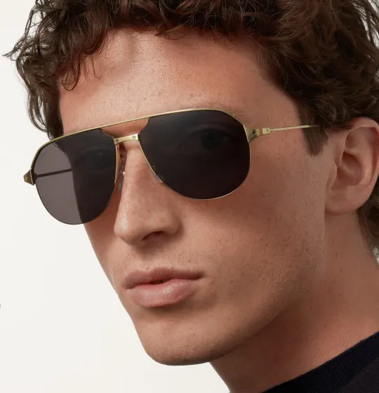Cinematic Chic of Santos De Cartier Sunglasses
