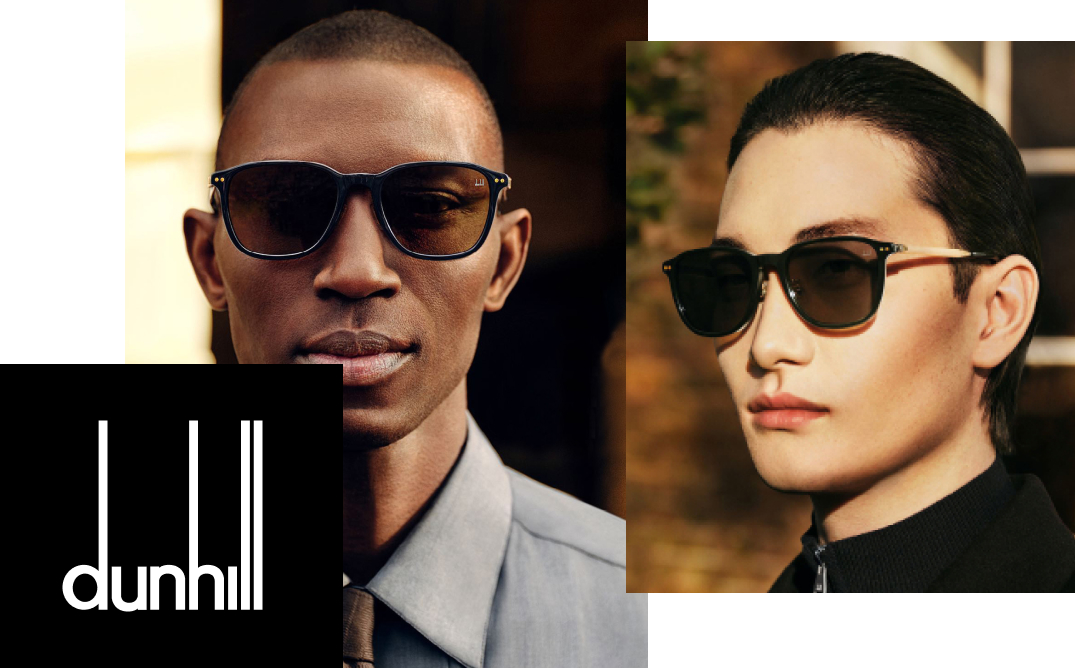 Dunhill DU0022S Sunglasses 001 - Black/Black - Brown Men