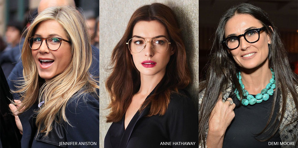 Trendy women's eyeglasses from top designers, celebrities wearing eyeglasses