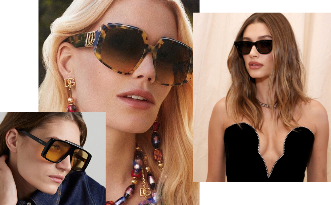 Celebrities wearing designer sunglasses