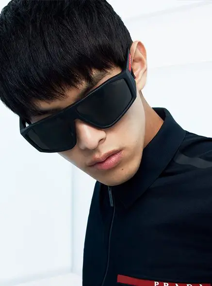 Men's Black Acetate Men's Sunglasses Prada Linea Rossa Collection 2022